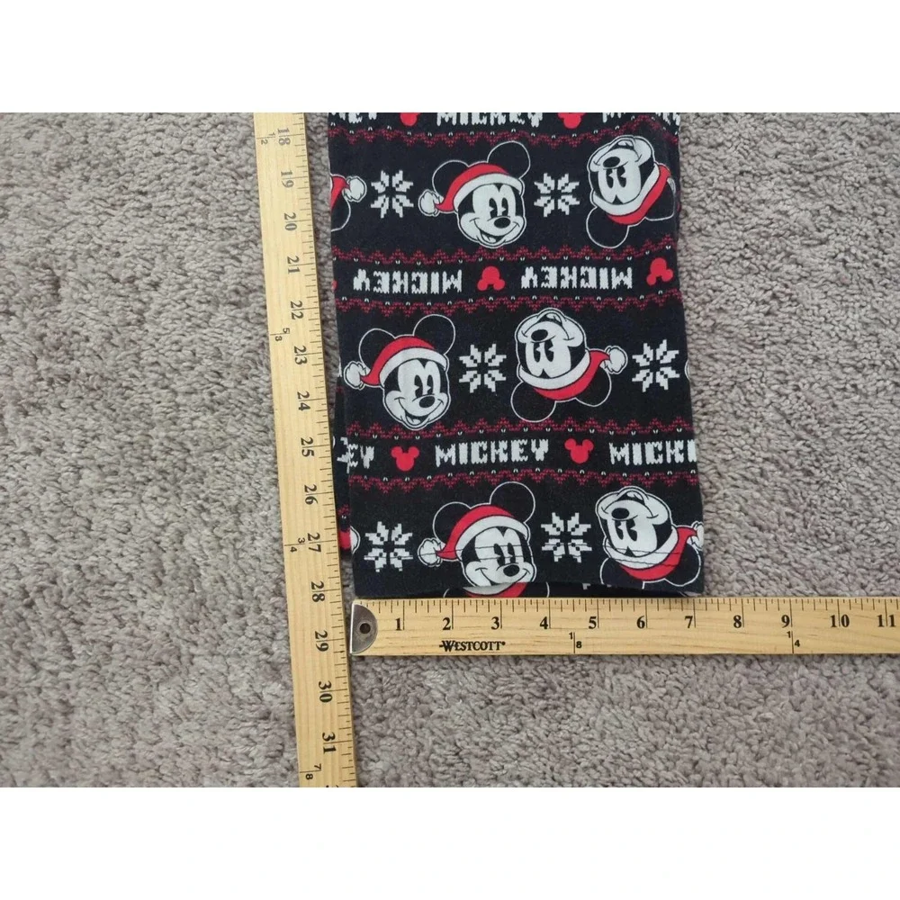 Disney Mickey Mouse Pajama Pants Mens Large Black Pull On Sleep‎ Loungewear - Picture 6 of 7